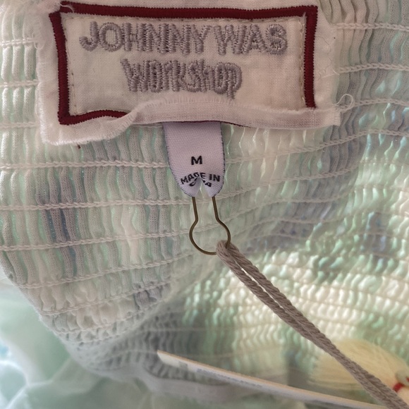 Brand new Johnny Was JADE MARBLE PUFF SLEEVE MIDI DRESS, size medium - Picture 6 of 6